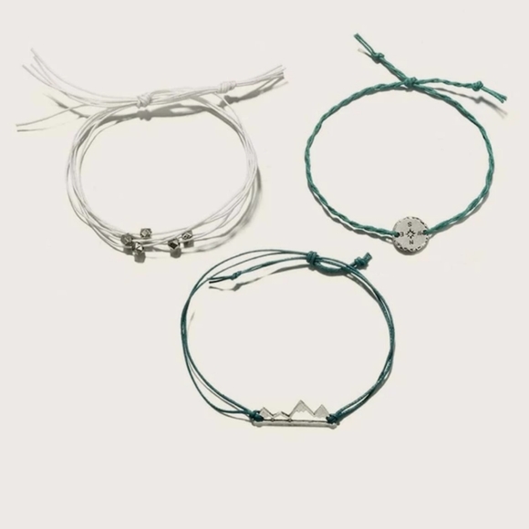 🍉5 for $25* Boho Mountain Bracelet Trio - Picture 3 of 3